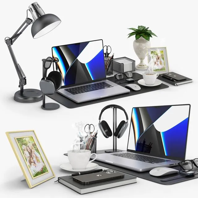 Workspace MacBook 6 3dsMax Model