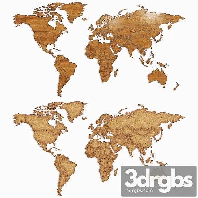 World map 3dsmax Download