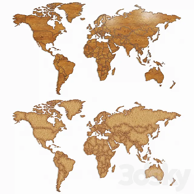 World map 3DSMax File