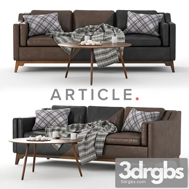 Worthington sofa & coffe table amoeba 2 3dsmax Download