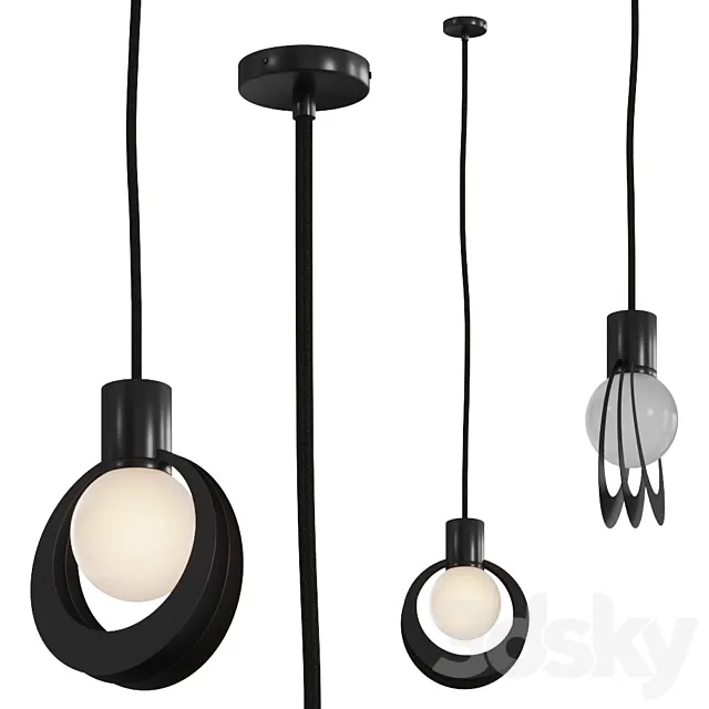 Woud – Lunar pendant lamp 3DS Max Model