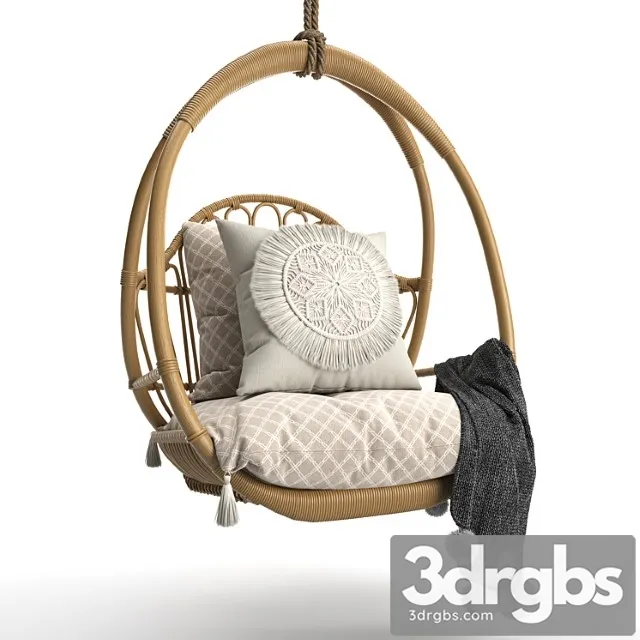 Woven hanging chair 2 3dsmax Download