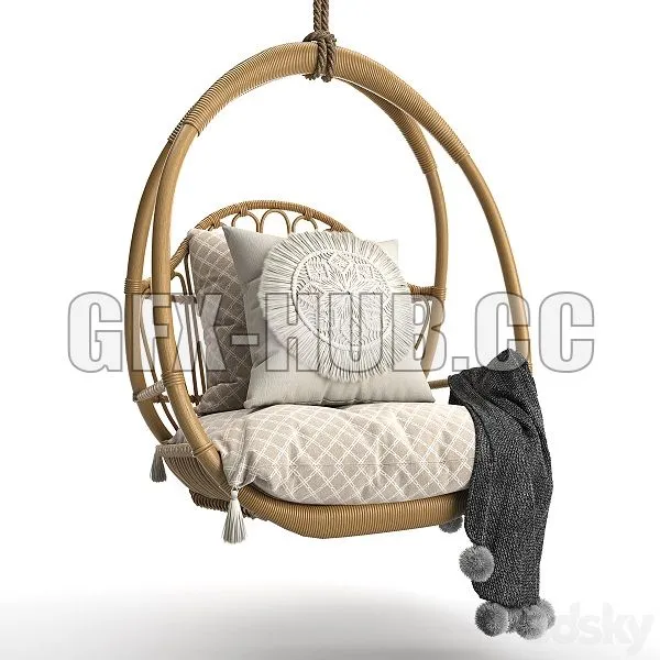 Woven Hanging Chair 3dsMax Model