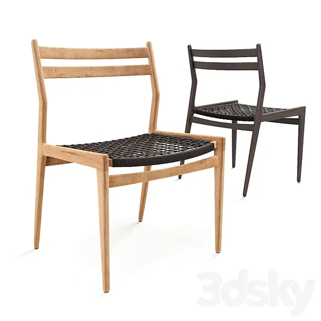 Woven Rope Dining Chair 3ds Max