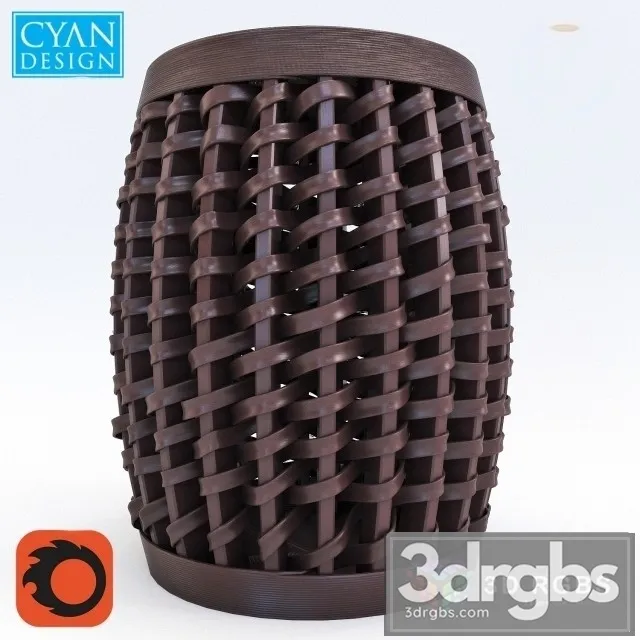Woven Sienna Stool 3dsmax Download