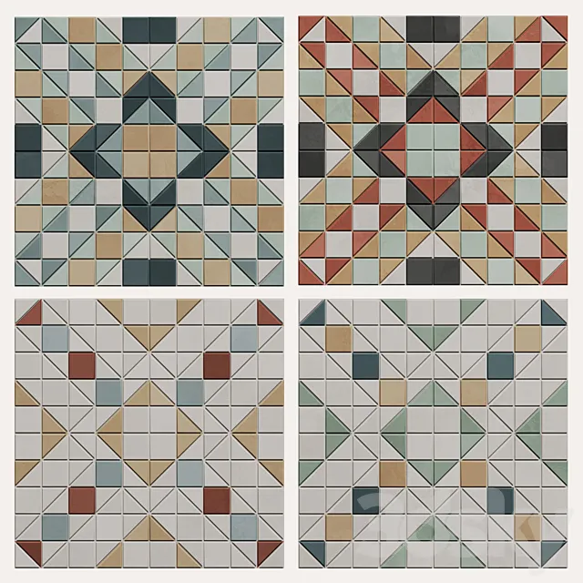 Wow Tesserae Porcelain Tiles 3DS Max Model