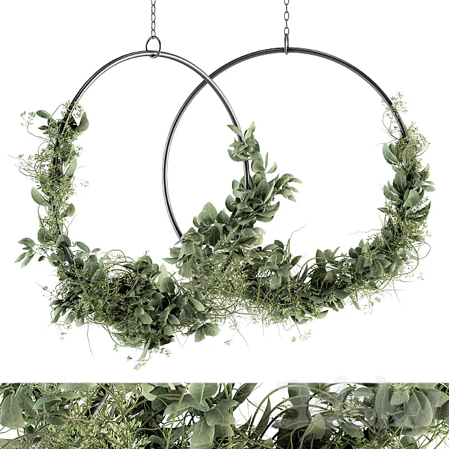 Wreath Olive Plants – Wreath Set 07 3ds Max