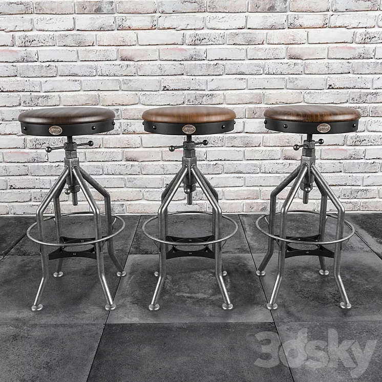 Wright Stool 3DS Max