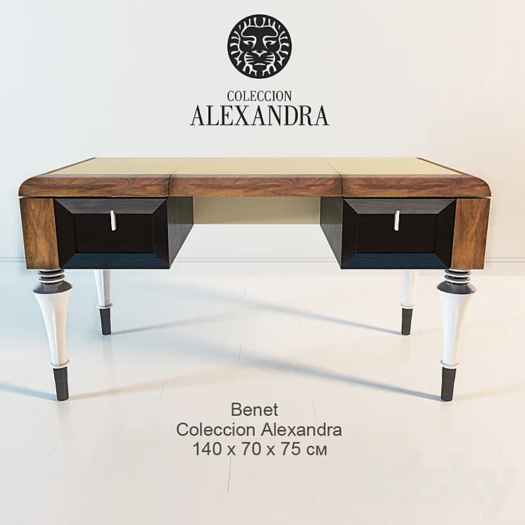 Writing desk BENET \/ COLECCION ALEXANDRA 3DS Max Model