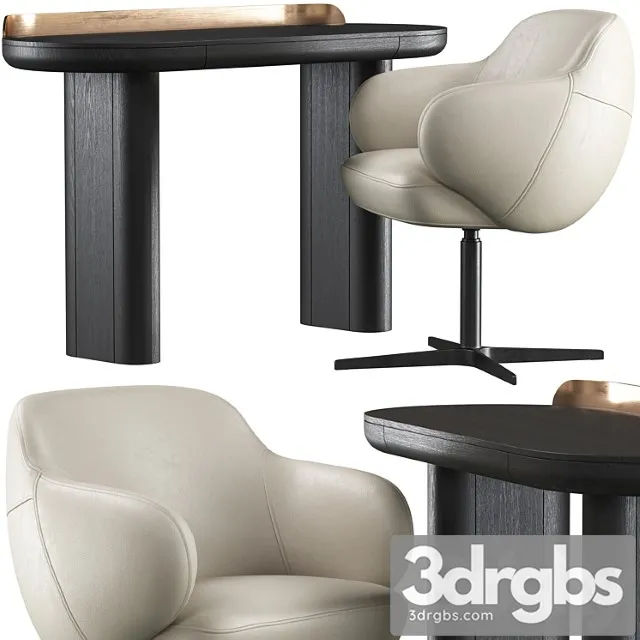 Writing desk miniforms jumbo and chair cattelan italia bombe x