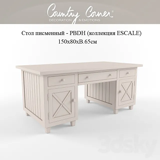 writing-desk – PBDH Country corner 3DS Max Model