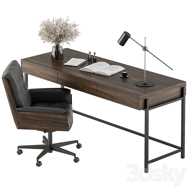 Writing Table – Office Furniture 422 3DS Max