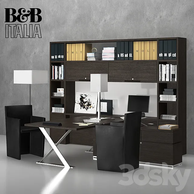 Writing_desk_AC_EXECUTIVE_B & B_Italia 3ds Max