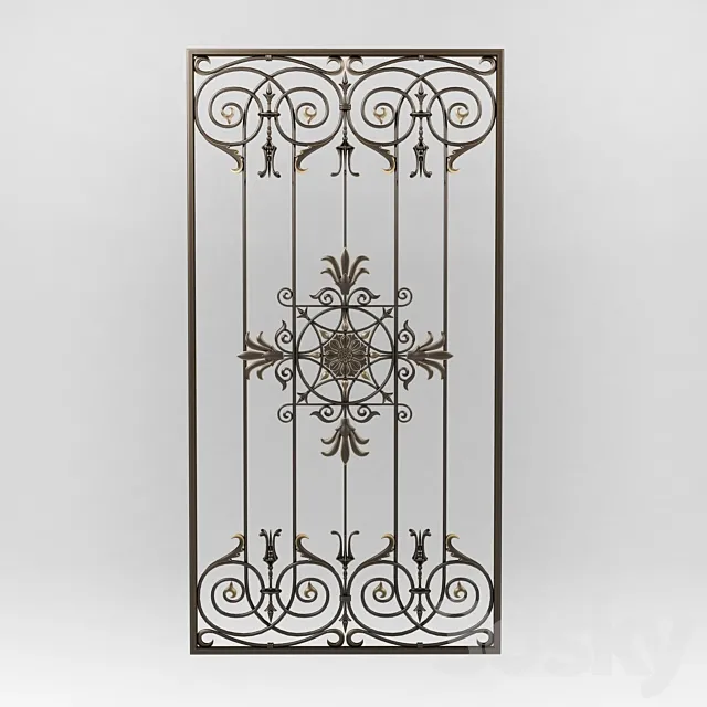 Wrought iron grille 79 3DS Max Model