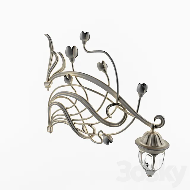 Wrought-iron lamp 3ds Max