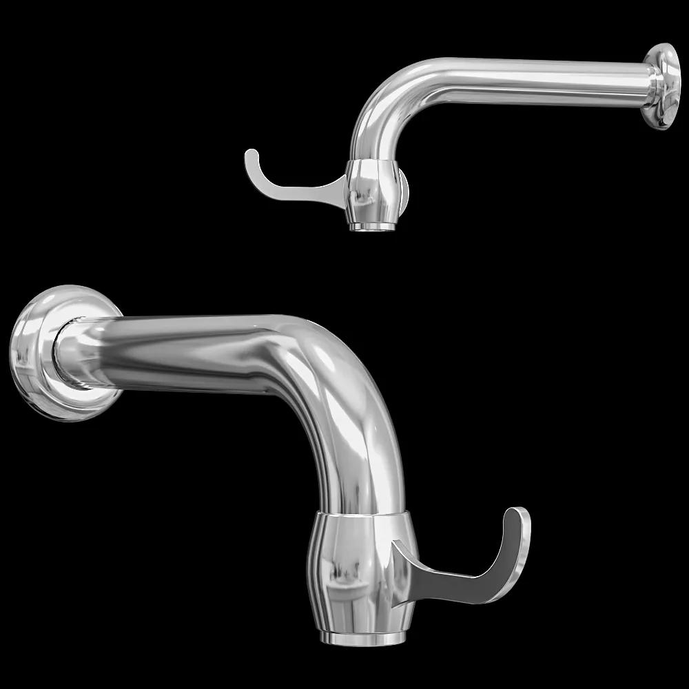 WuduMate – Wall faucet Quarter TurnTap with wristblade 3ds Max