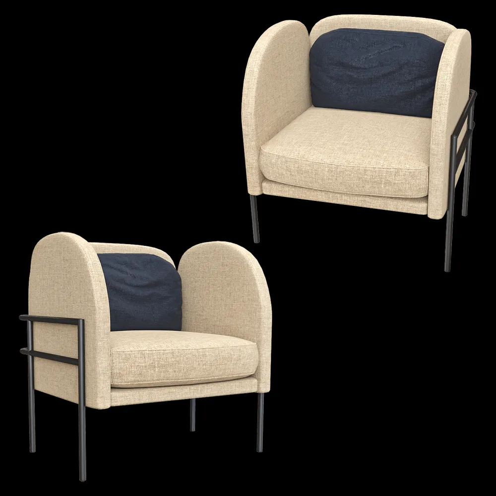 Wudus – Armchair Korsi 3ds Max