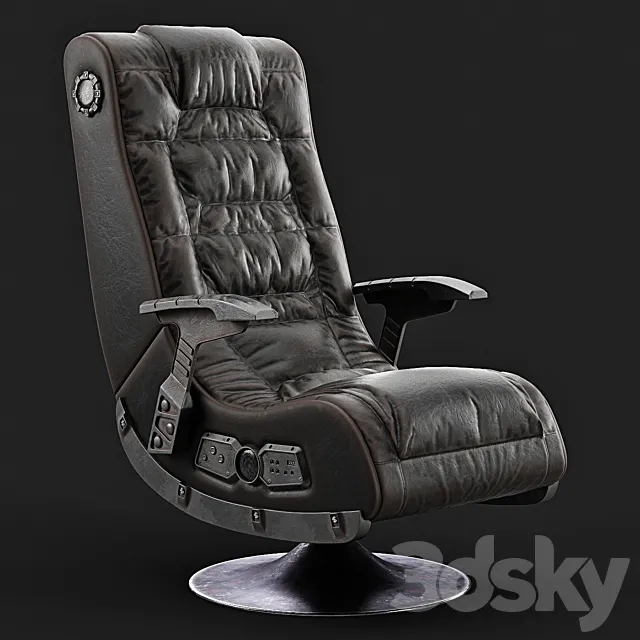 X-Rocker Chair Aged 3ds Max