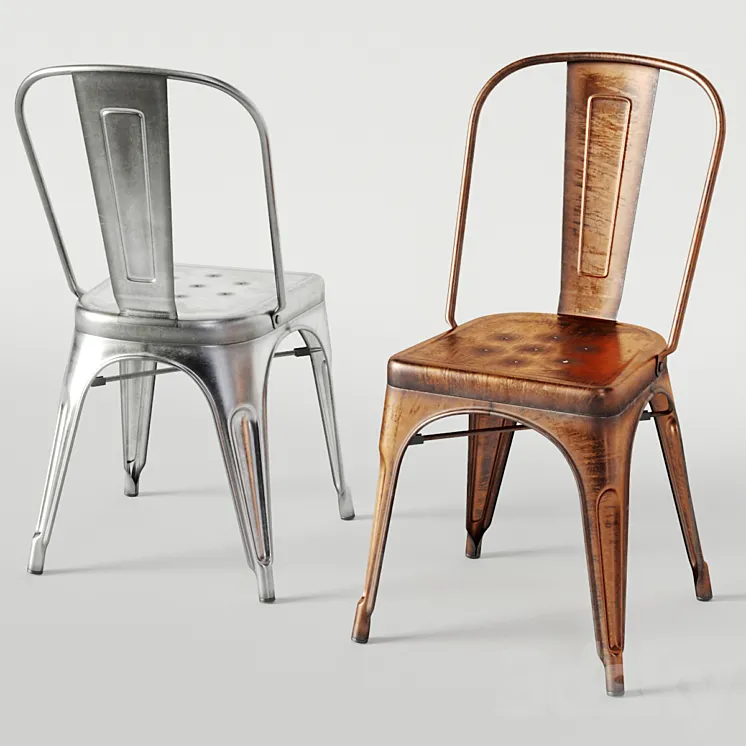 Xavier Pauchard Tolix Style Chair 3DS Max