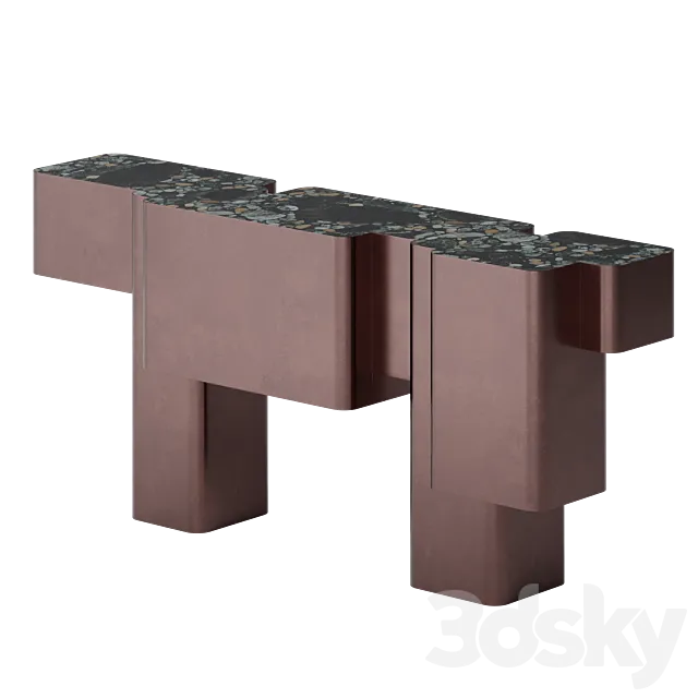 Xenolith Console by Kelly Wearstler 3ds Max