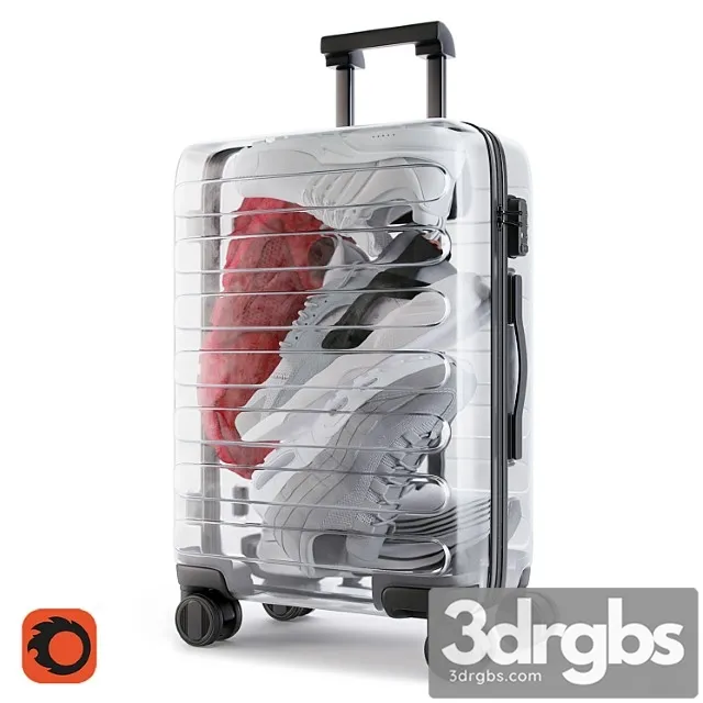 Xiaomi 90 points supreme transparent suitcase 3dsmax Download