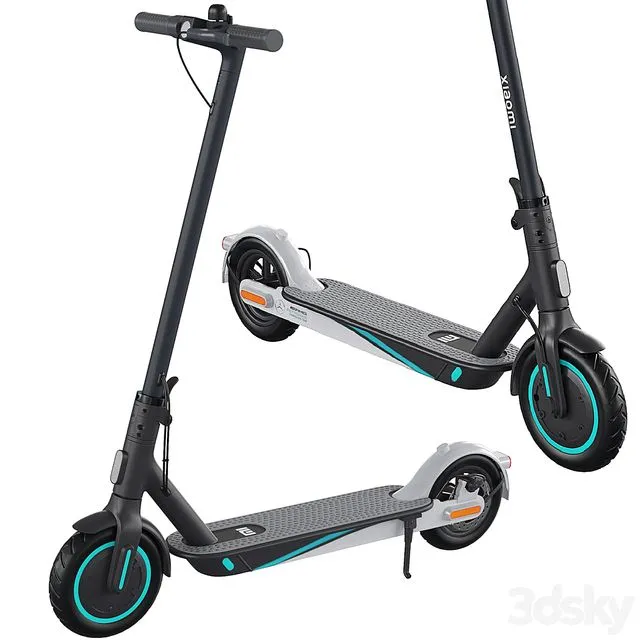Xiaomi Electric Scooter Pro 2 3dsMax Model