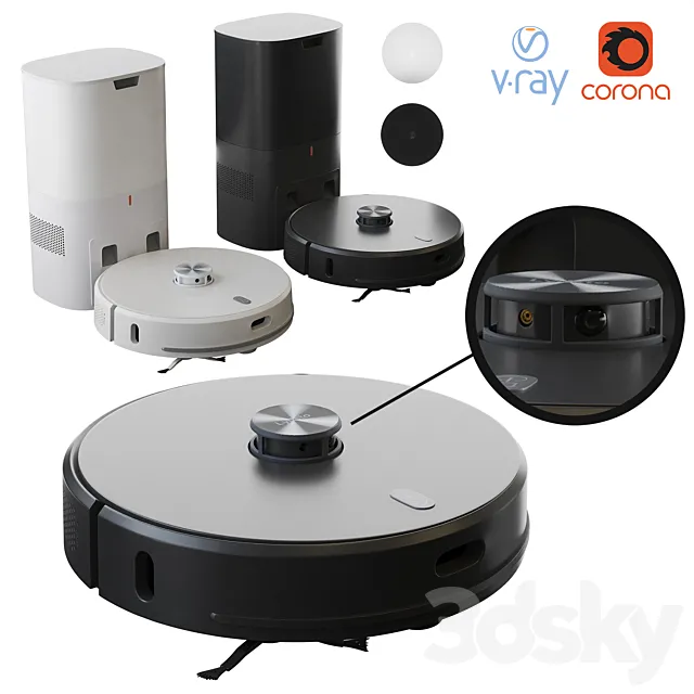 Xiaomi Lydsto Robot Vacuum Cleaner 3DS Max Model