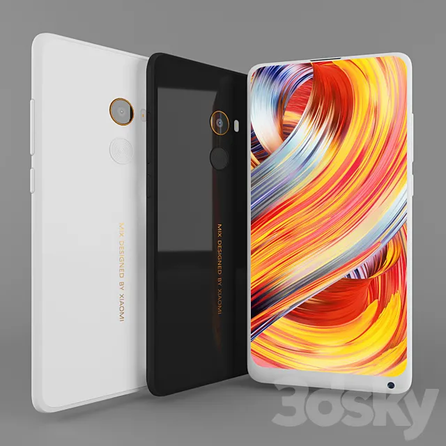 Xiaomi Mi Mix 2 3DS Max Model