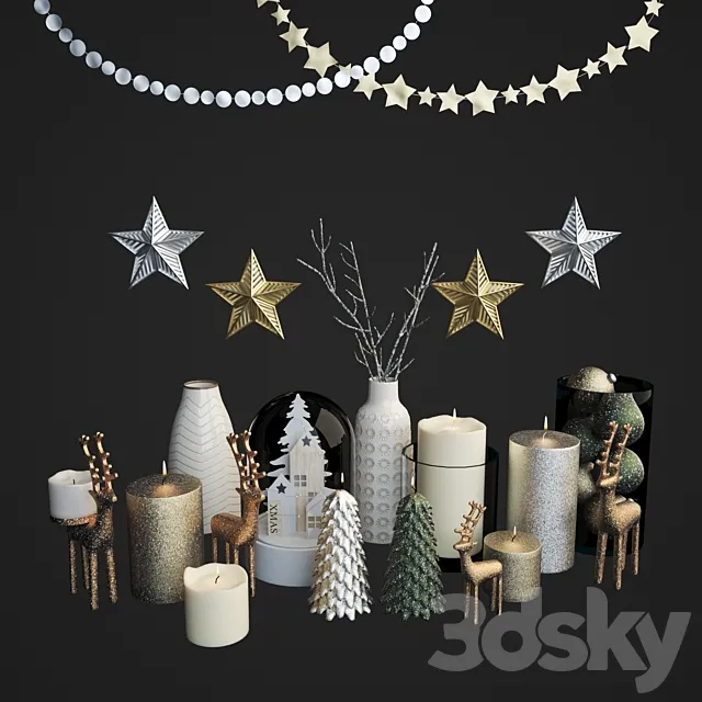 Xmas set 3DSMax File