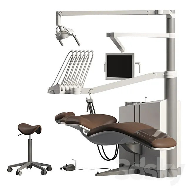 XO FLEX Dental Chair 3ds Max