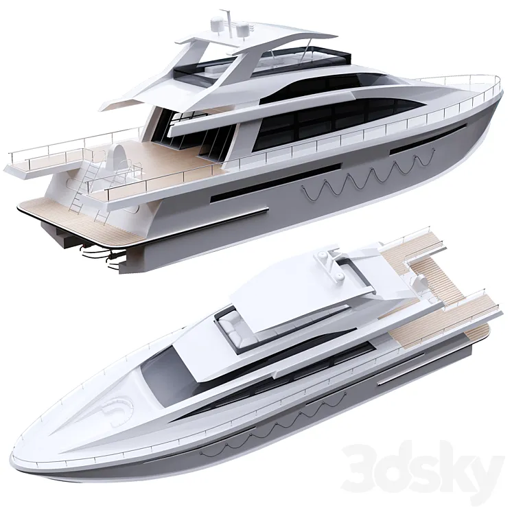 Yacht 3DS Max
