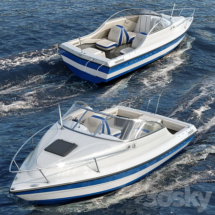 Yacht. Boat. bayliner 3DS Max Model