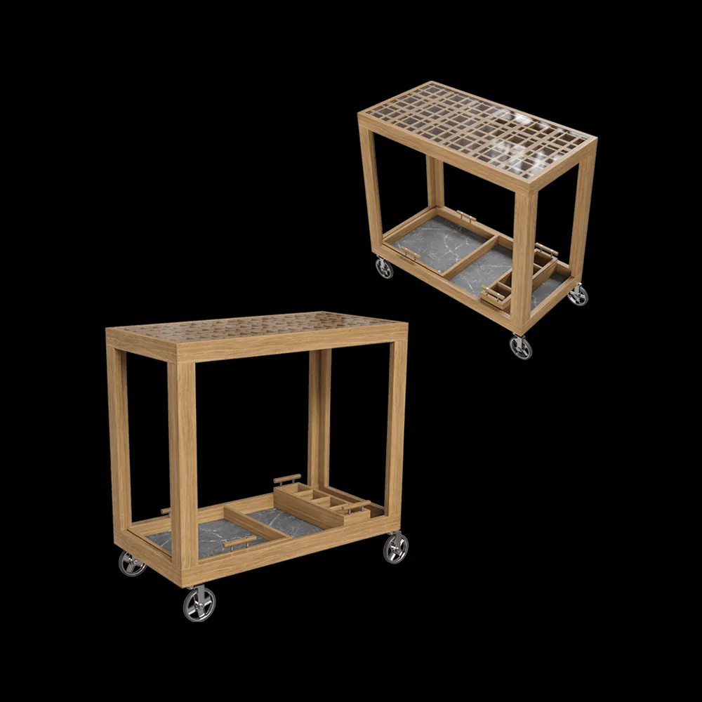 Yachtline Design – Serving trolley GRID 3ds Max