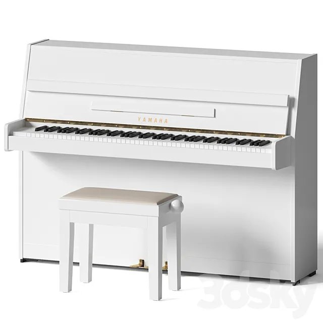 YAMAHA JU109 PE white 3ds Max