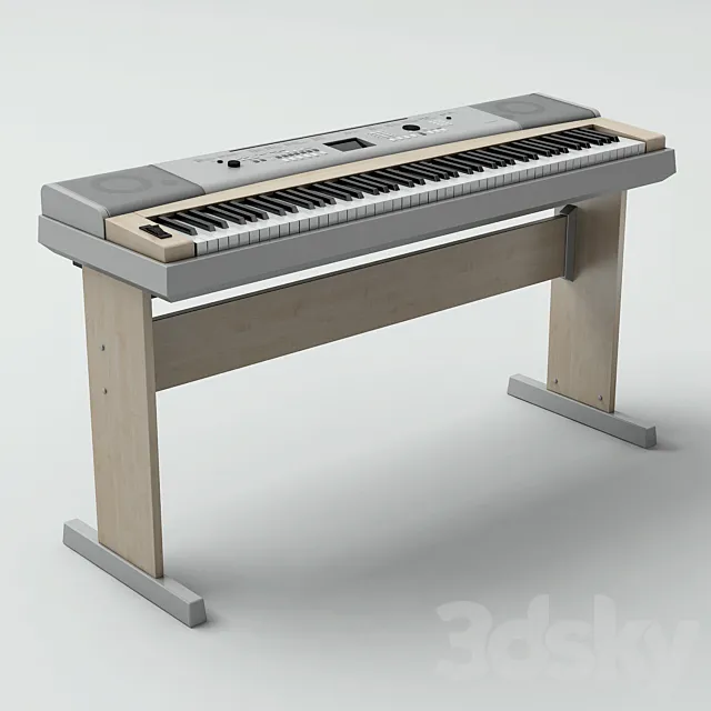 YAMAHA synthesizer. 3DS Max Model