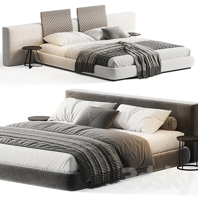 Yang bed by Minotti 3dsMax Model