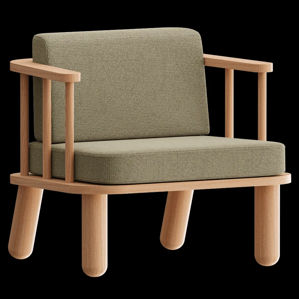 Yaratam Design  – Armchair Bolay 3ds Max