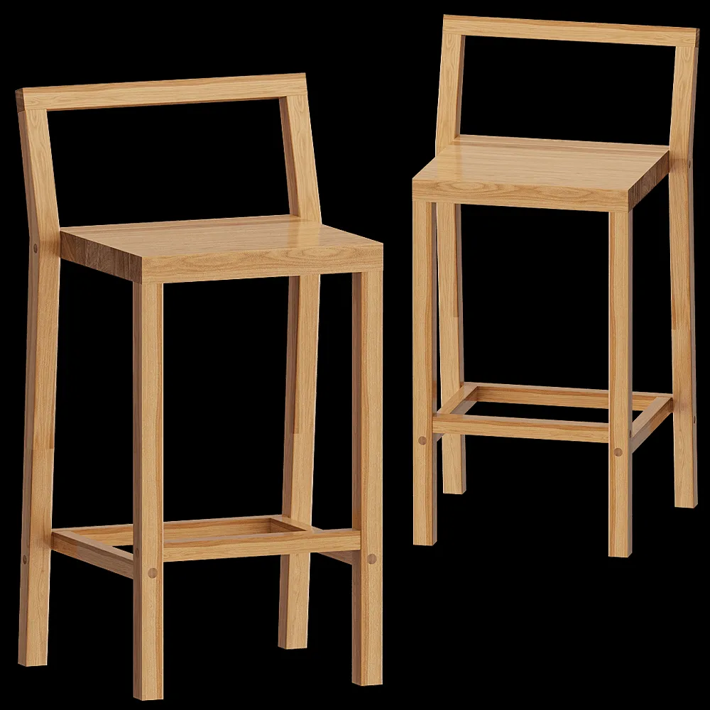 Yaratam Design  – Bar chair Ibrahim 3ds Max