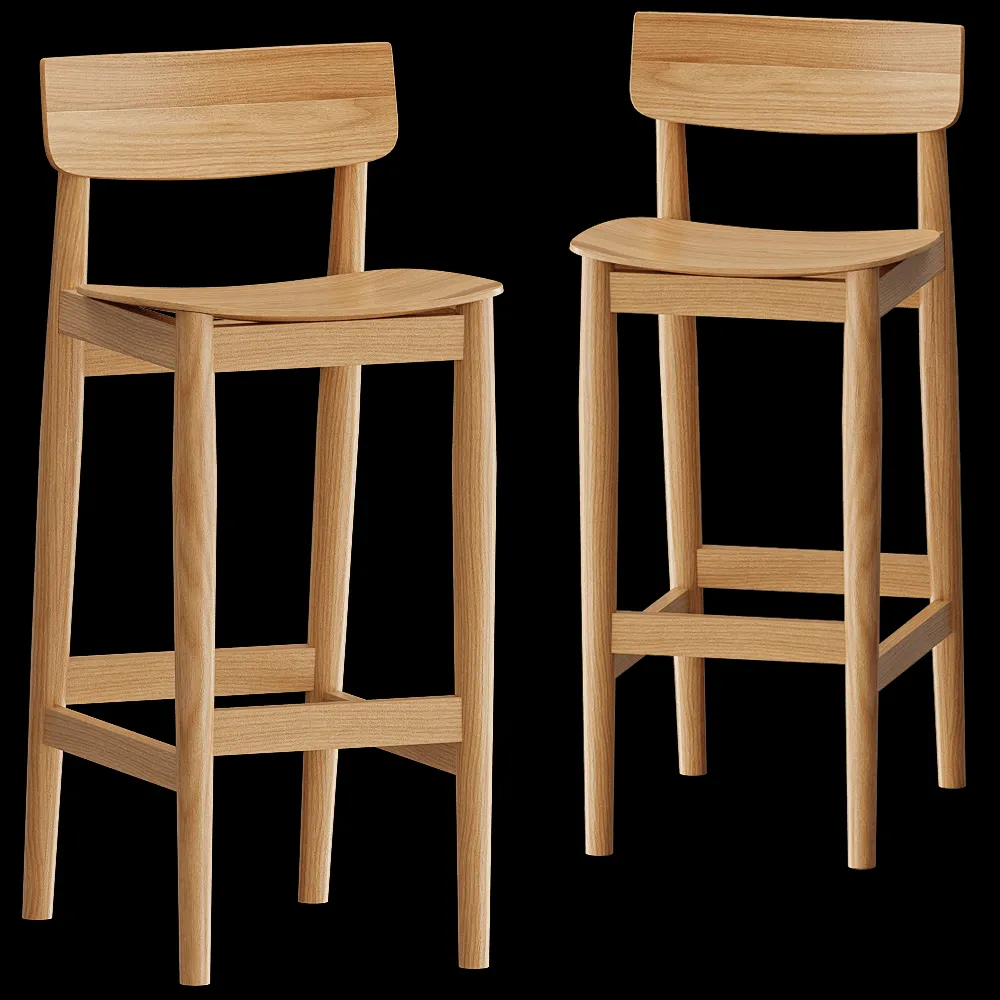 Yaratam Design  – Bar stool Abiy 3ds Max