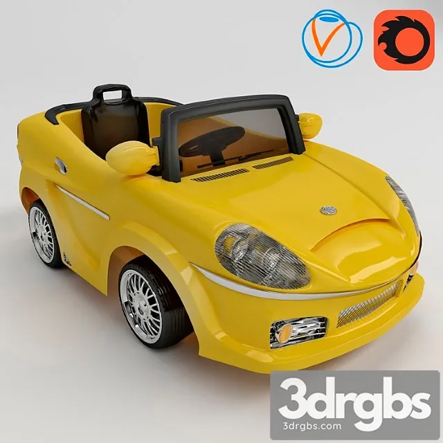 Yellow Car Toy 3dsmax Download