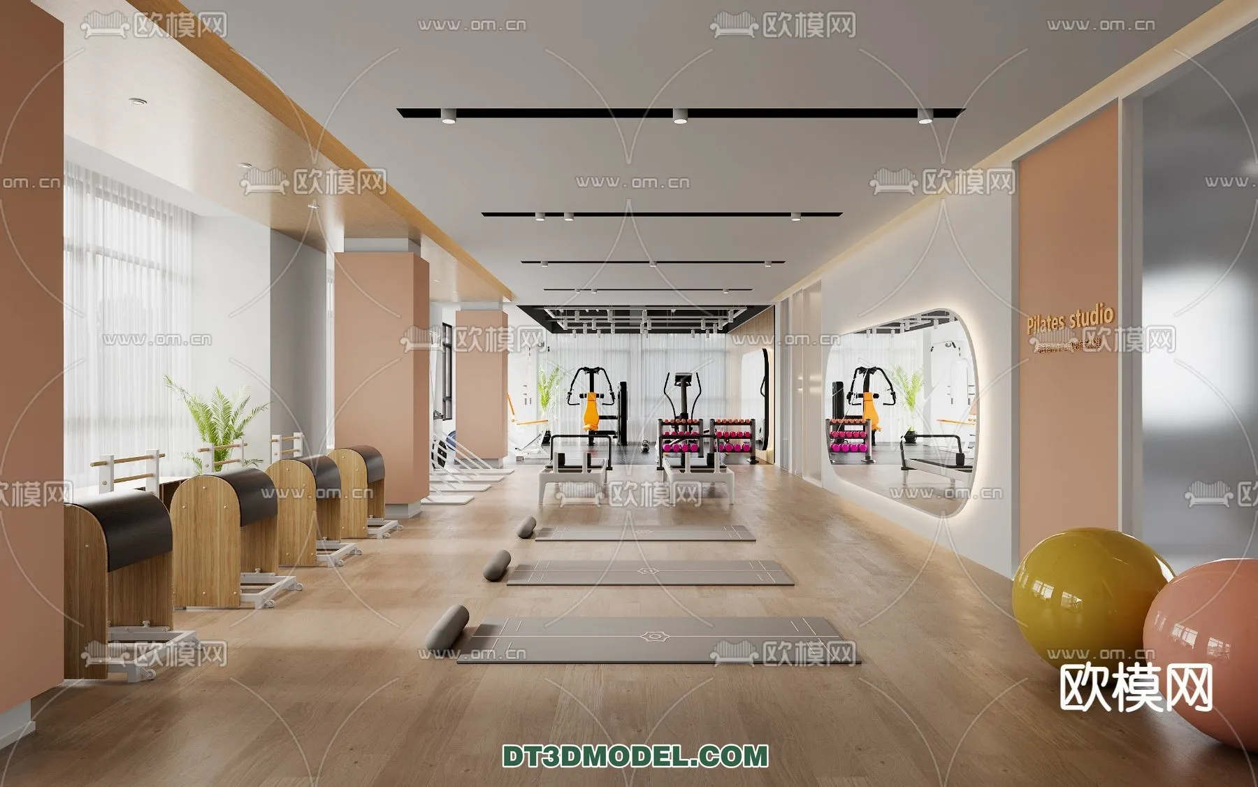 Yoga Room With Thoughtful Design – 3D Scenes – 008