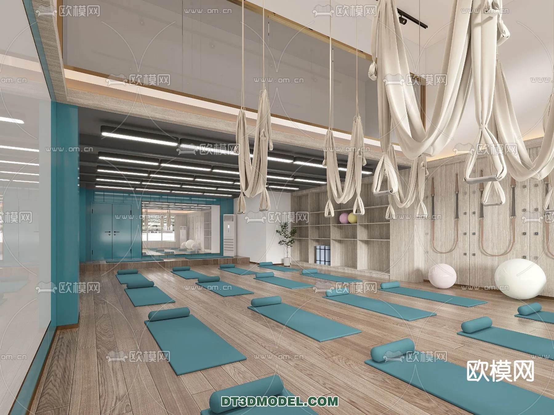 Yoga Room With Thoughtful Design – 3D Scenes – 017