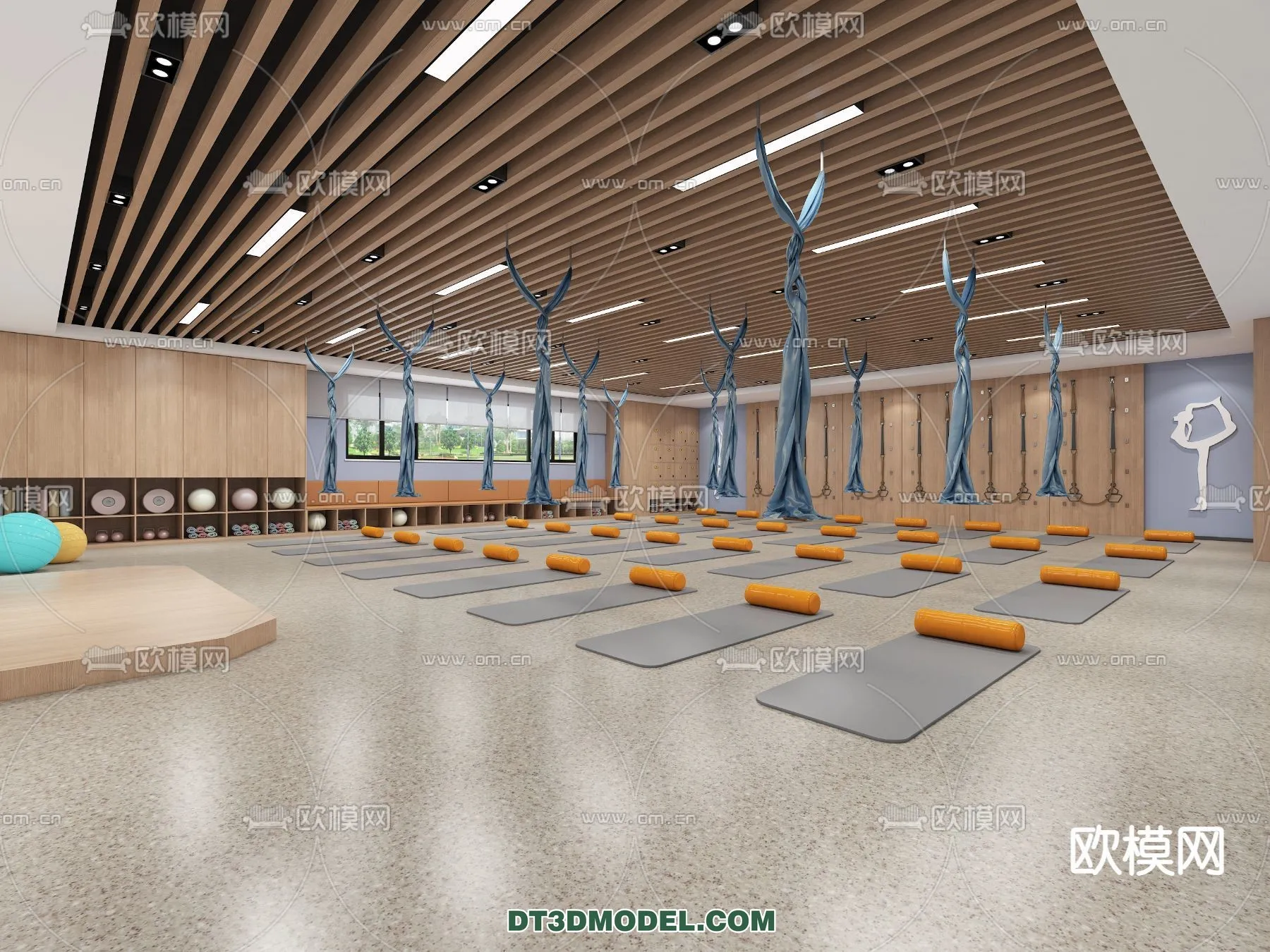 Yoga Room With Thoughtful Design – 3D Scenes – 019