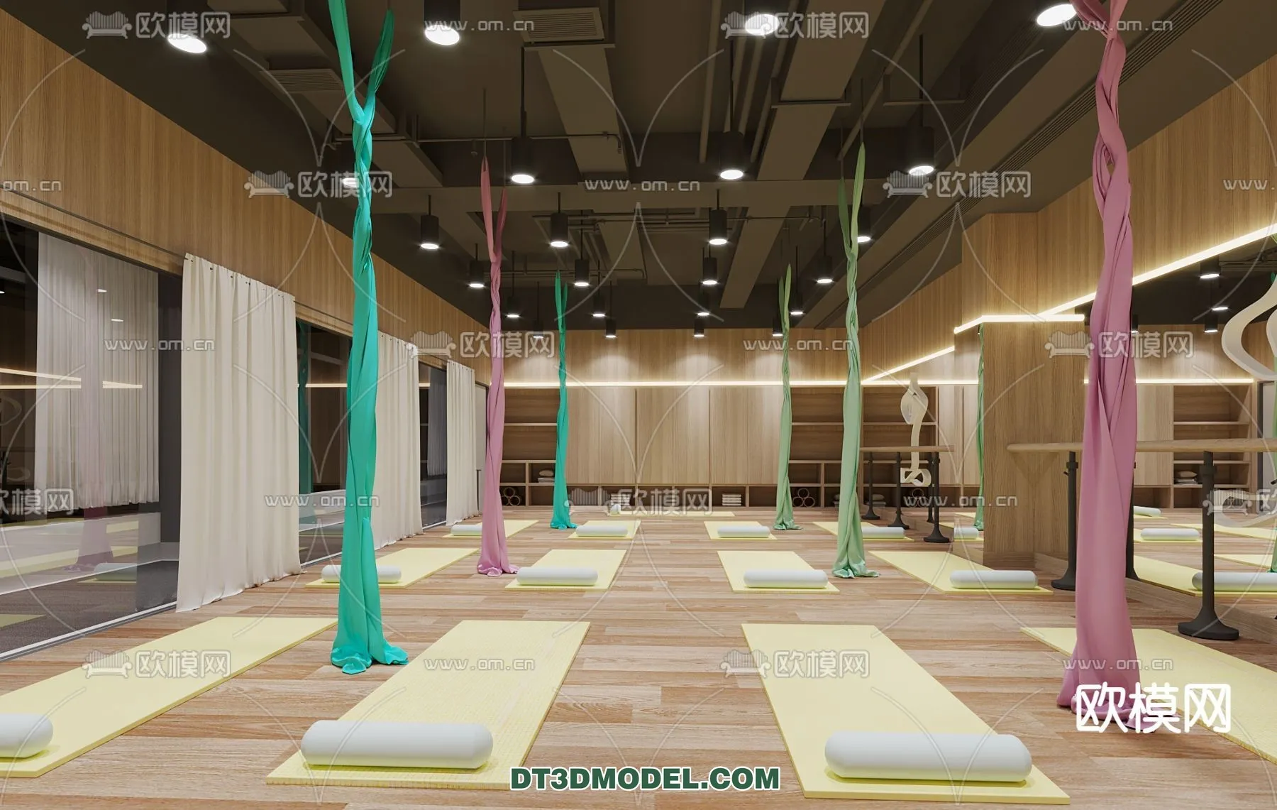 Yoga Room With Thoughtful Design – 3D Scenes – 022