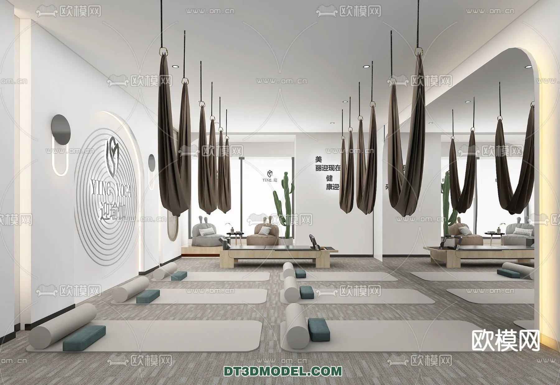 Yoga Room With Thoughtful Design – 3D Scenes – 024