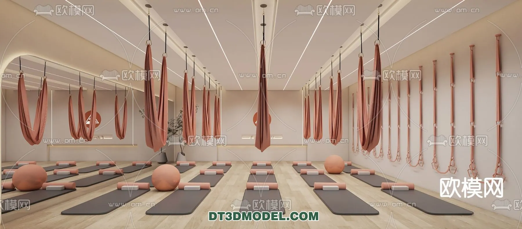 Yoga Room With Thoughtful Design – 3D Scenes – 025