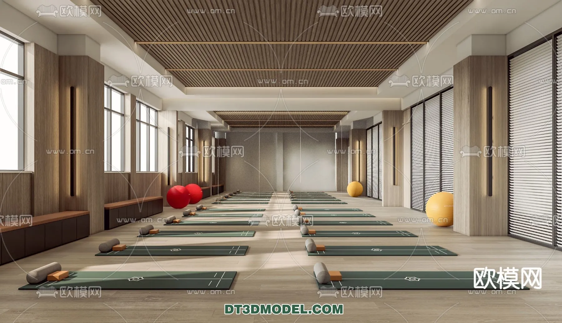 Yoga Room With Thoughtful Design – 3D Scenes – 060