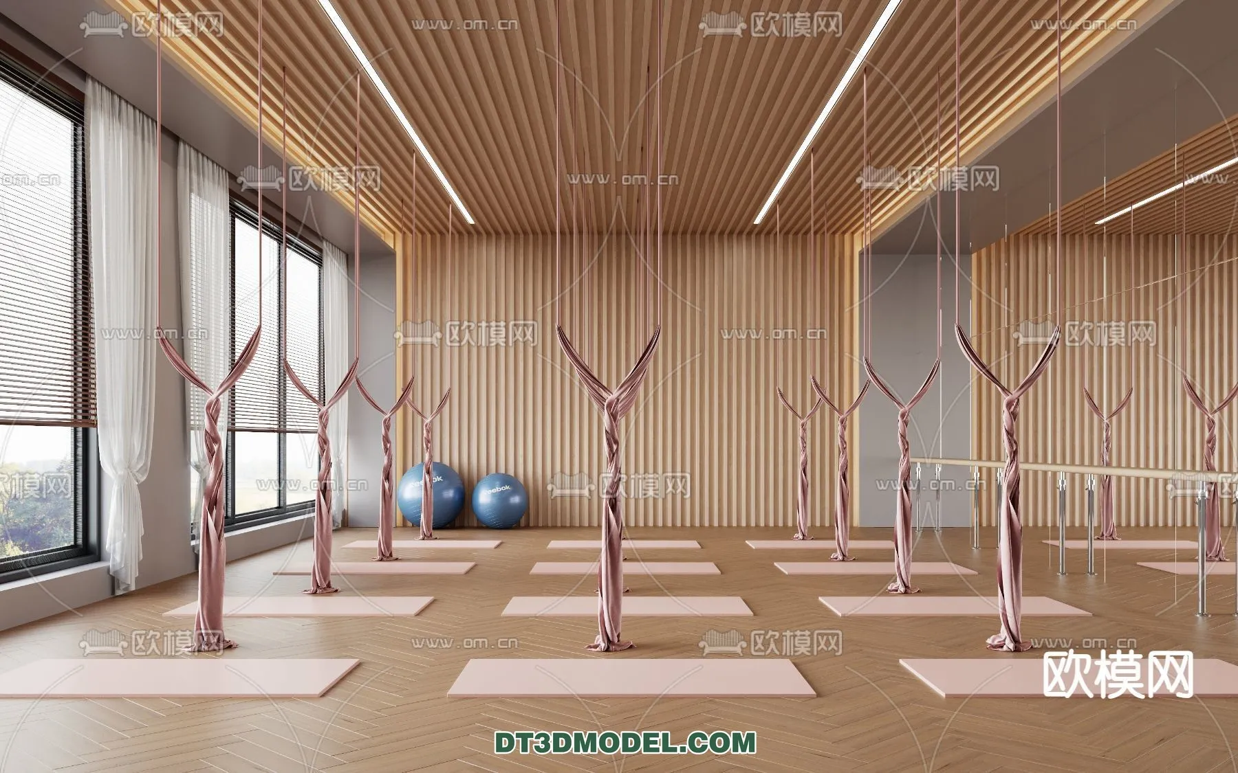 Yoga Room With Thoughtful Design – 3D Scenes – 092