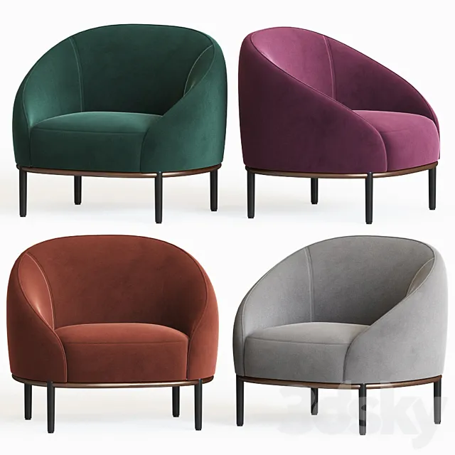 Yoisho armchair potocco 3DS Max Model