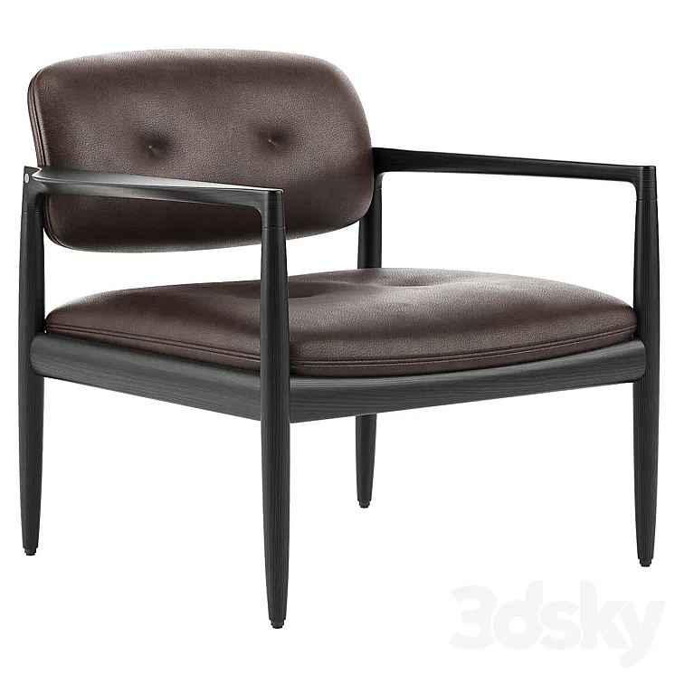 Yoko Easy Chair \/ Minotti 3DS Max Model